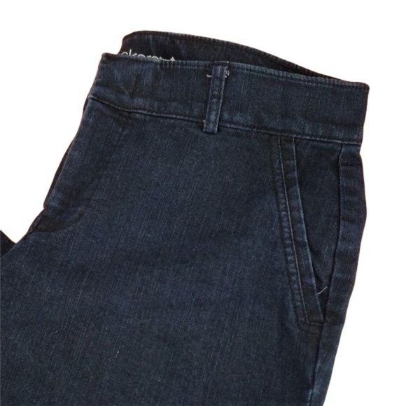Dockers size 8 Petite Denim Blue Jean Capri Pants - Picture 3 of 6